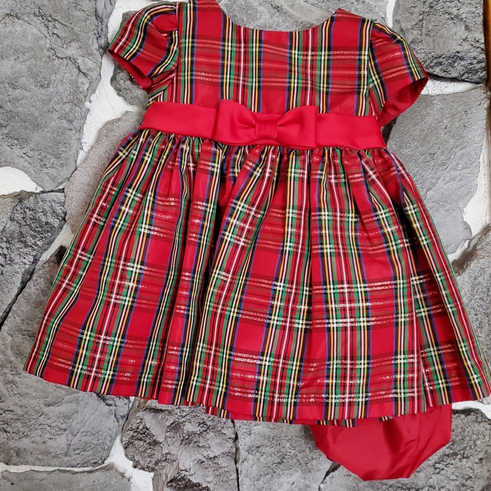 NWT Holiday Tafetta Dress Set for 3-6 Months